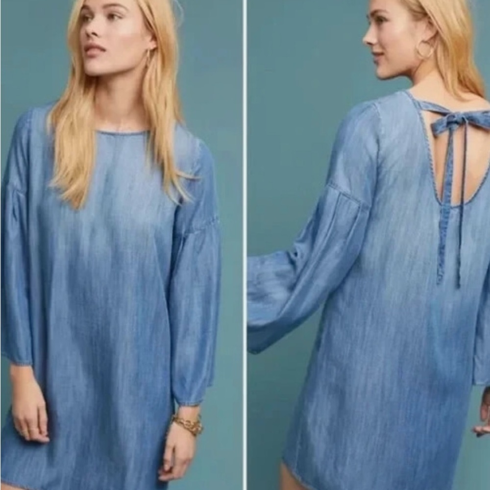 Anthropologie Cloth & Stone Blue dress